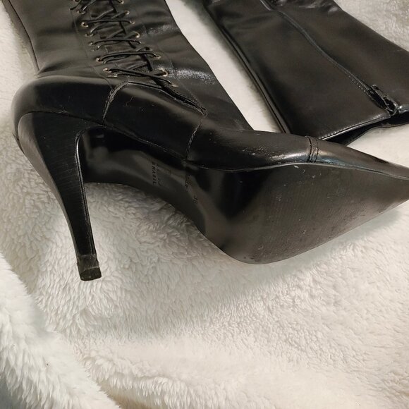 Paro Brasil Black Lace Up Boots 35/36 - Picture 13 of 15